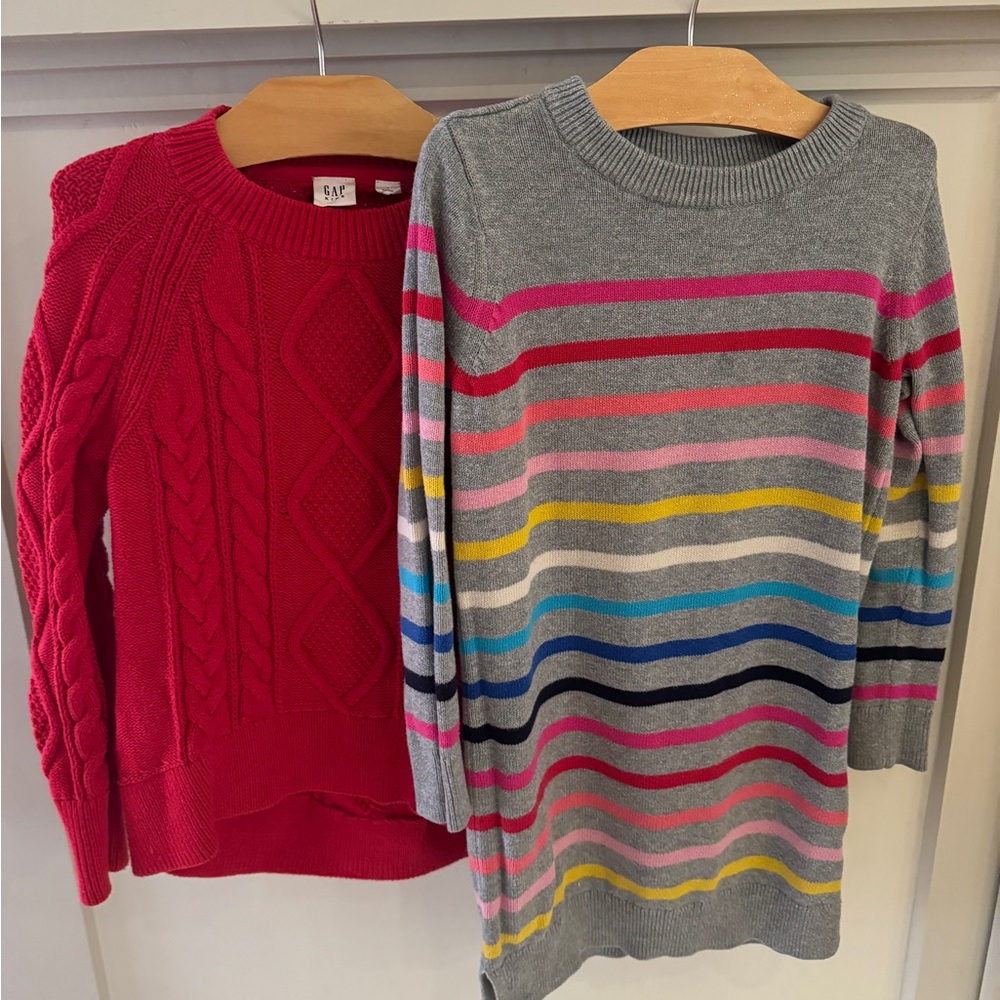Gap Kids Sweater Dress & Red Sweater